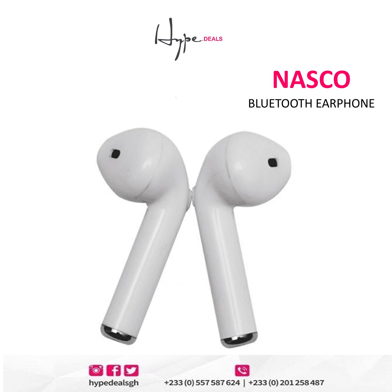 Nasco Bluetooth Earphones (NAS-AIR-ES1)